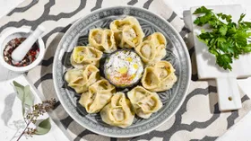 Манты на сковороде