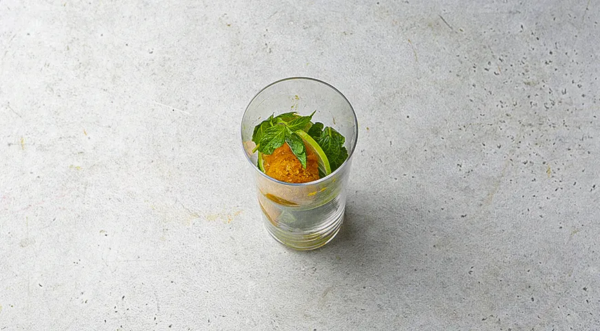 Мохито с персиковым сорбетом