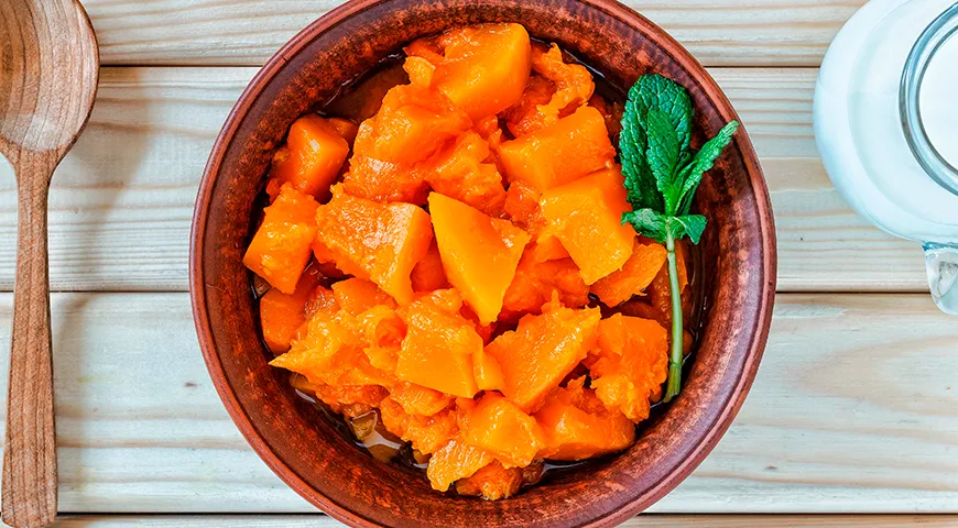 Регулярное употребление вареной тыквы улучшает зрение, состояние кожи, укрепляет нервную систему
