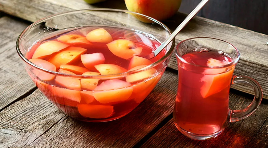 Компот из замороженных яблок
