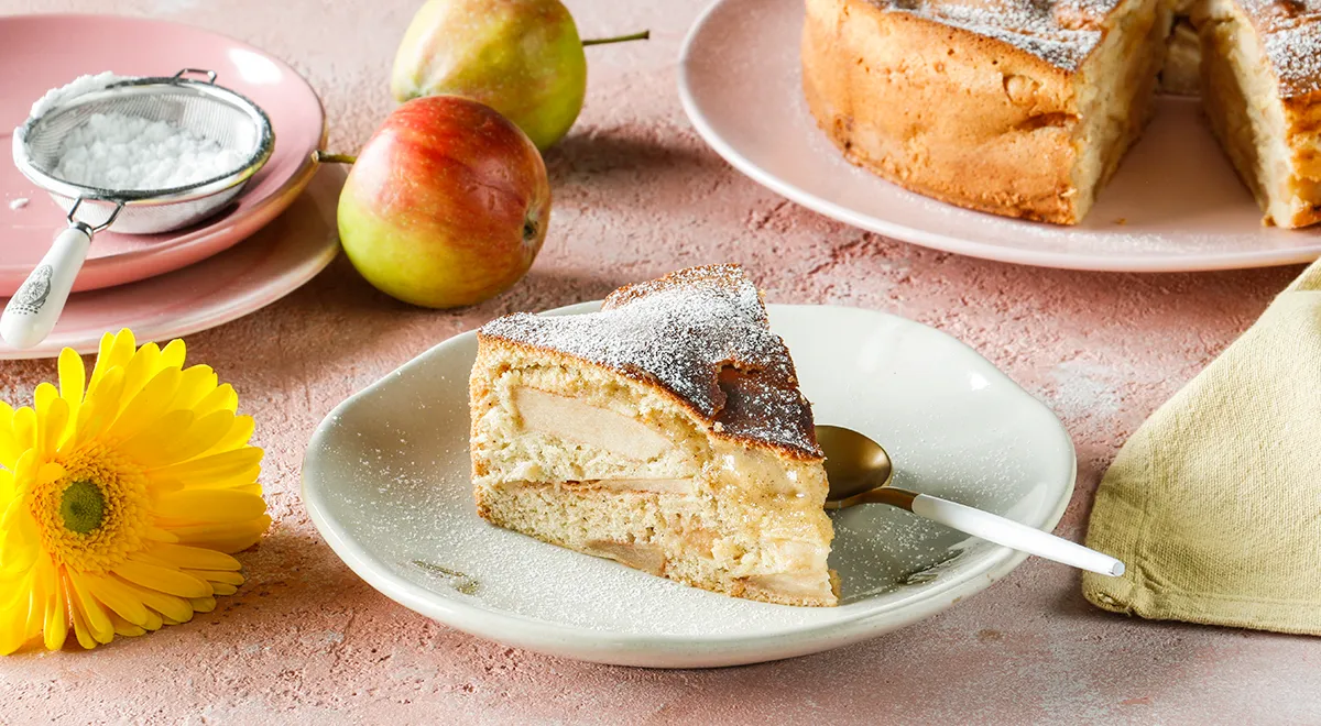 Рецепт яблочной шарлотки в аэрогриле