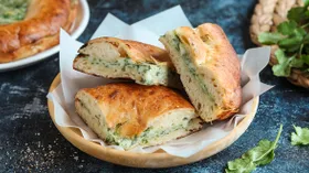 Лепешка с сыром в аэрогриле
