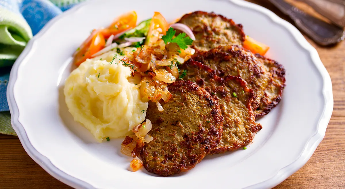 Оладьи из говяжьей печени