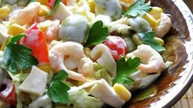 Рецепты с морепродуктами, томатами и оливками