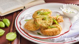 Жареные зеленые помидоры на сковороде