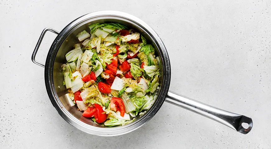 Жареная пекинская капуста