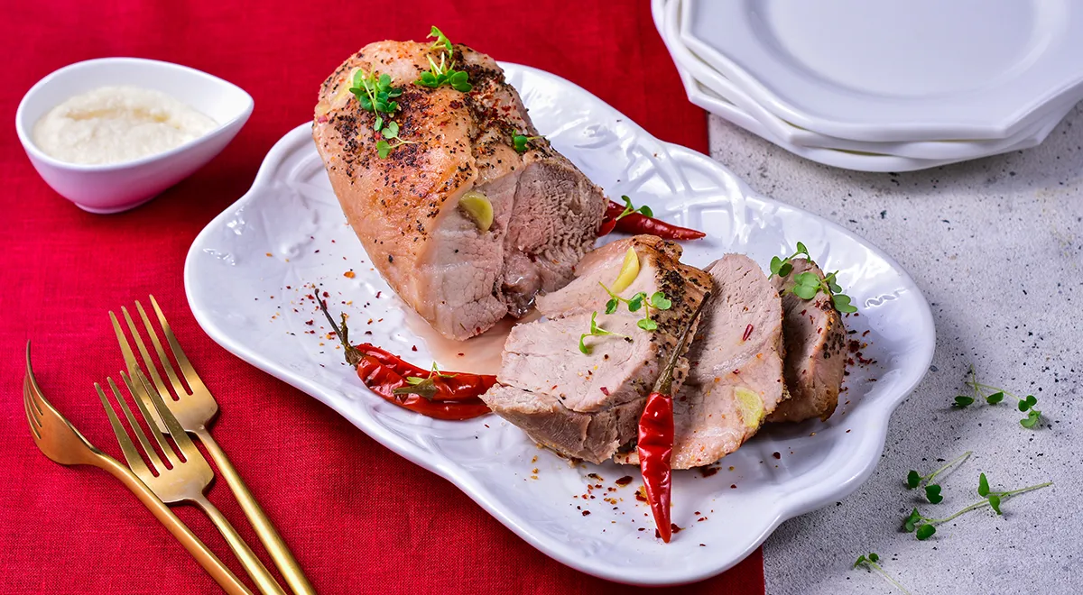 Рецепт буженины из свиного окорока в мультиварке