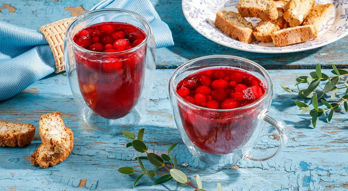 Компот из клюквы и брусники