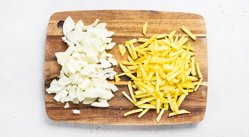 Плов с куриными сердечками