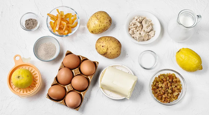 Кулич с картошкой