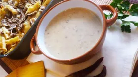 Грибной суп и макаронная запеканка