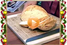 Дрожжевой хлеб с ветчиной и сыром