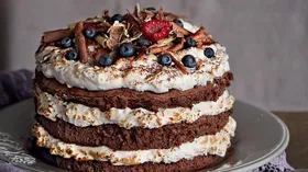 Шоколадно-ванильный торт