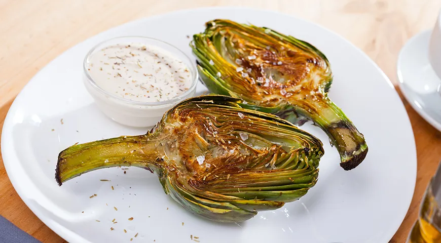 Артишоки на гриле с айоли по-корейски