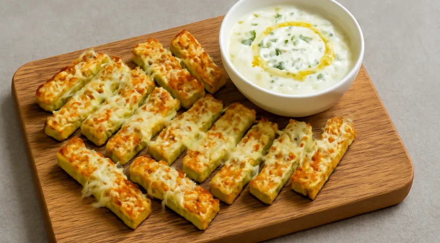 Кабачки с сыром в аэрогриле