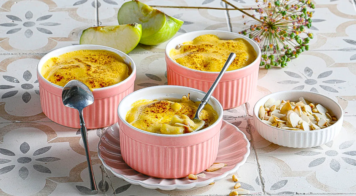 Рецепт сабайона с яблоками Гренни Смит