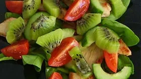 Рецепты с фруктами, черри и рукколой