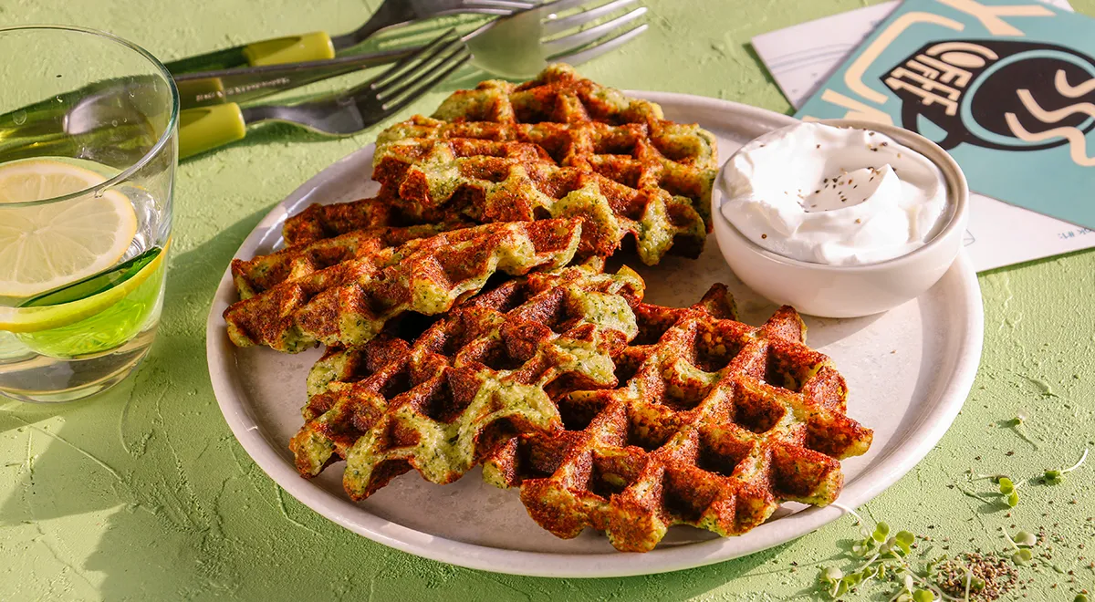 Рецепт вафель из брокколи