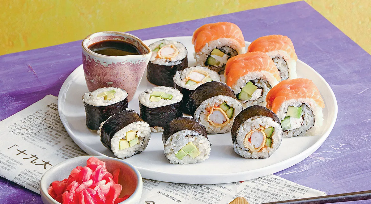 Роллы с огурцом