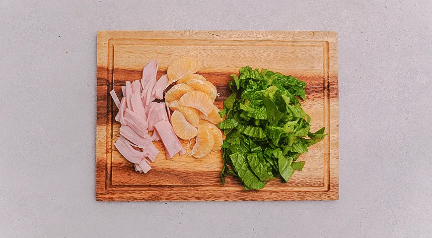 Тако с ветчиной терияки и мандаринами