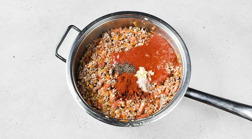 Ленивая лазанья на сковороде