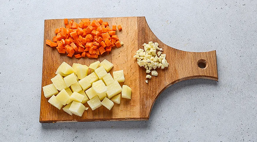 Сливочный картофельный суп с морепродуктами