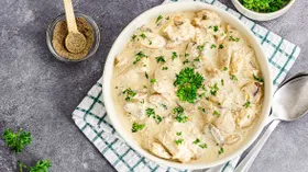 Индейка в сливках в мультиварке