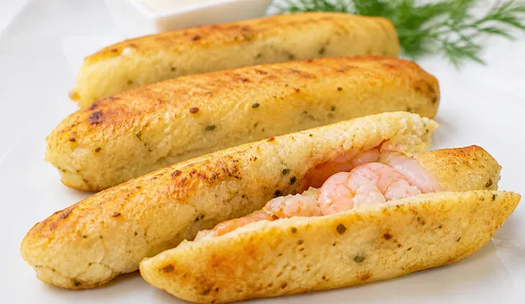 Зразы из судака с креветками