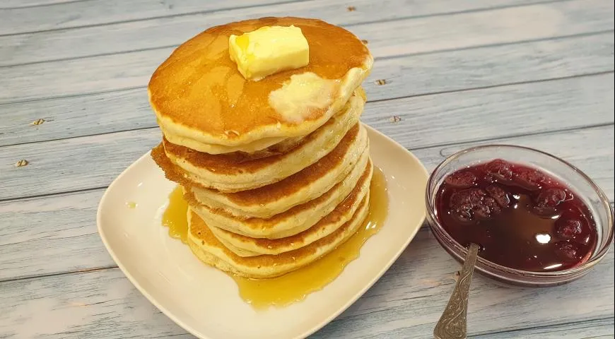 Панкейки классические американские на молоке 🥞