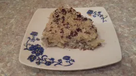 Запеканка из капусты с фаршем и рисом