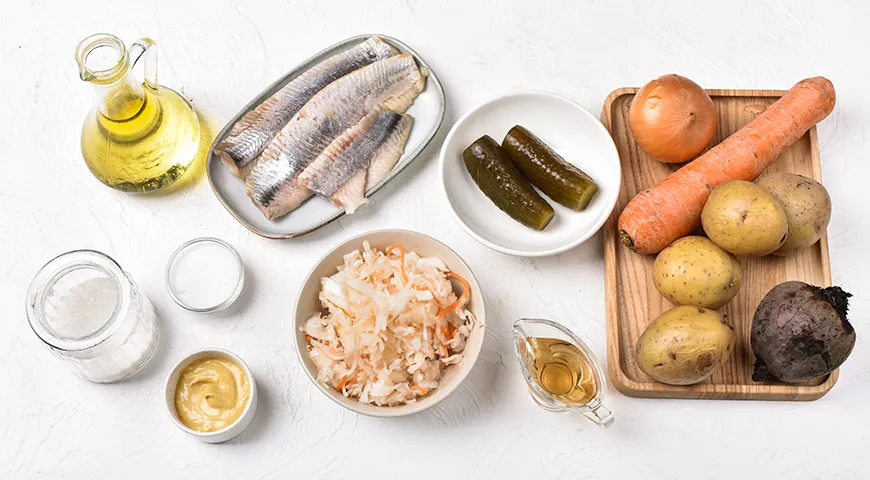 Винегрет с селедкой