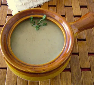 Грибной суп с топинамбуром и каштанами