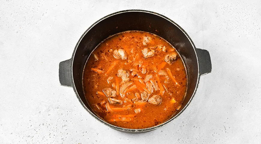 Гречка по-купечески в казане