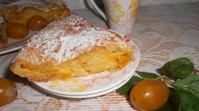Рецепты с молочной продукцией, мукой пшеничной и сливами