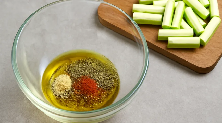 Кабачки с сыром в аэрогриле