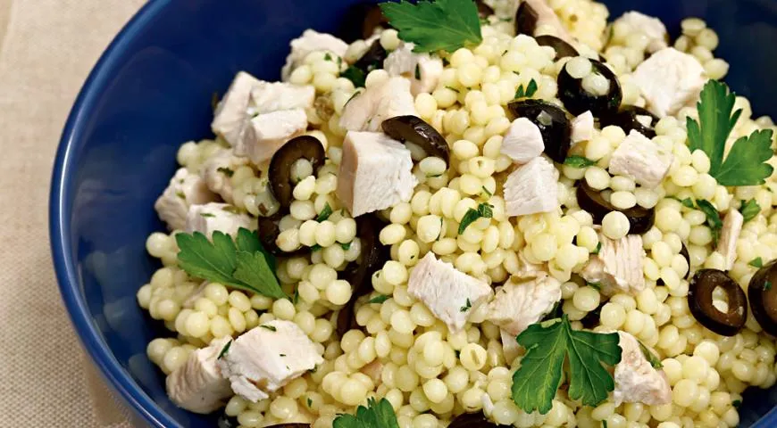 Салат из курицы с птитимом