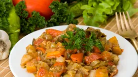 Рагу из куриной печени 