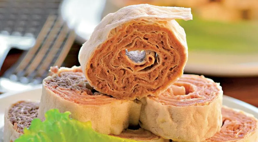 Паштет из свинины в лаваше