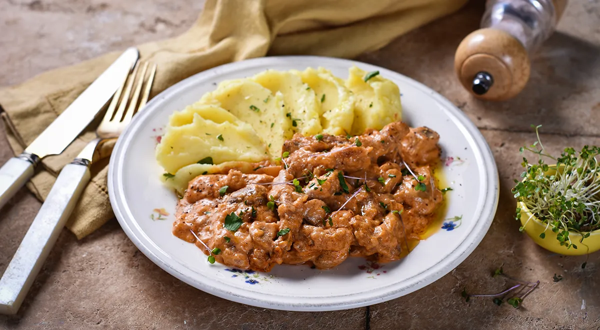 Рецепт фрикасе из свиной корейки