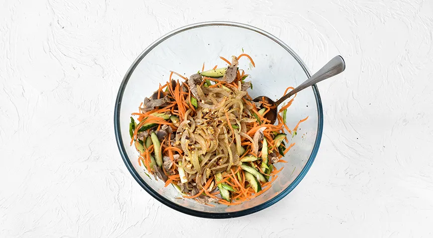 Хе из куриных желудков по-корейски