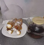 Трубочки с белковым кремом