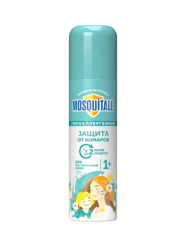 MOSQUITALL Аэрозоль гипоаллергенный от комаров 1+ 150мл