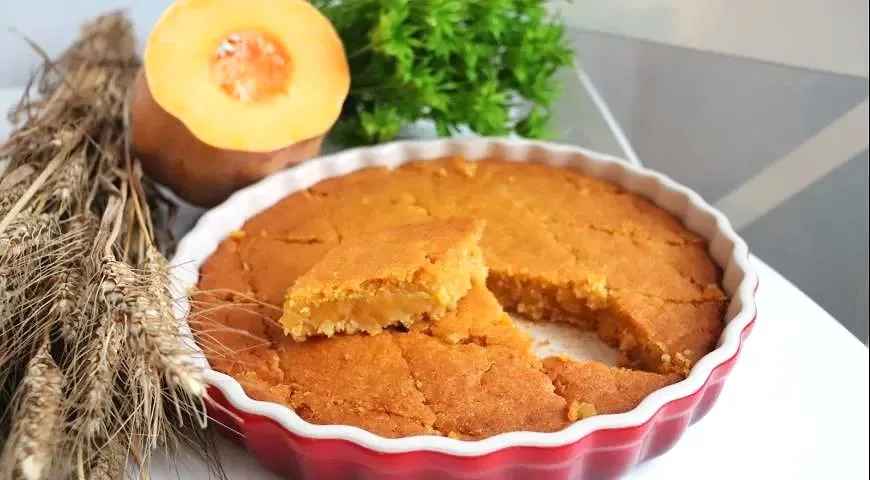 Постный манник с тыквой и морковью