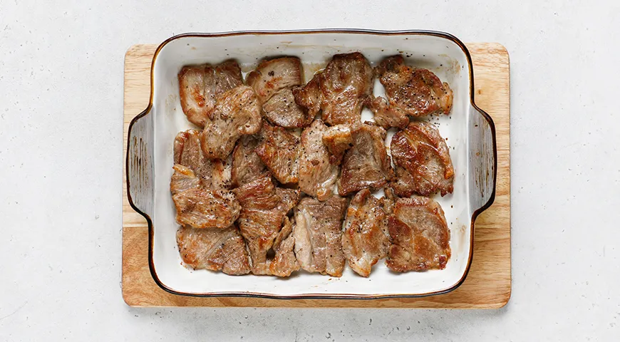 Цветная капуста со свининой