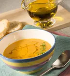 Суп-крем из бобовых с оливковым маслом