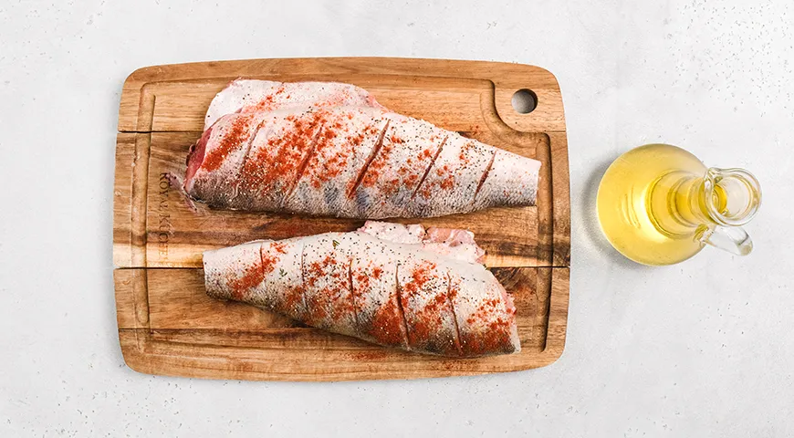 Судак на гриле