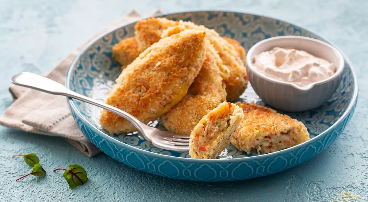 Котлеты из крабовых палочек