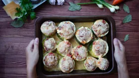 Как приготовить кабачки с фаршем