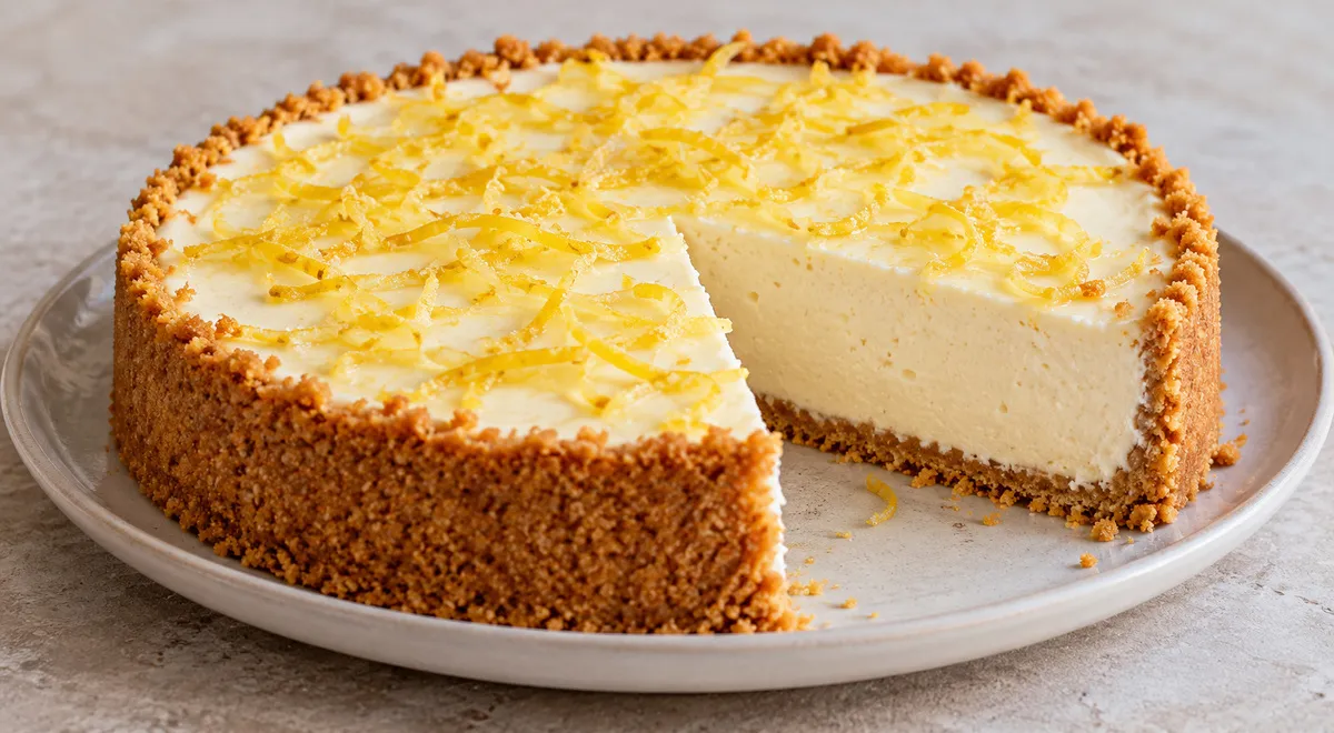Легкий лимонный чизкейк