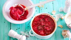 Борщ красный с уксусом